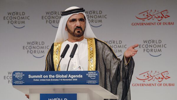 Правитель Дубая, премьер-министр ОАЭ Мохаммед бен Рашид Аль Мактум на WEF 2008 (7 ноября 2008). Дубай - Sputnik Армения
