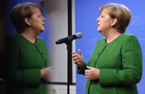 Канцлер Германии Ангела Меркель во время саммита ЕС (23 февраля 2018). Брюссель - Sputnik Армения