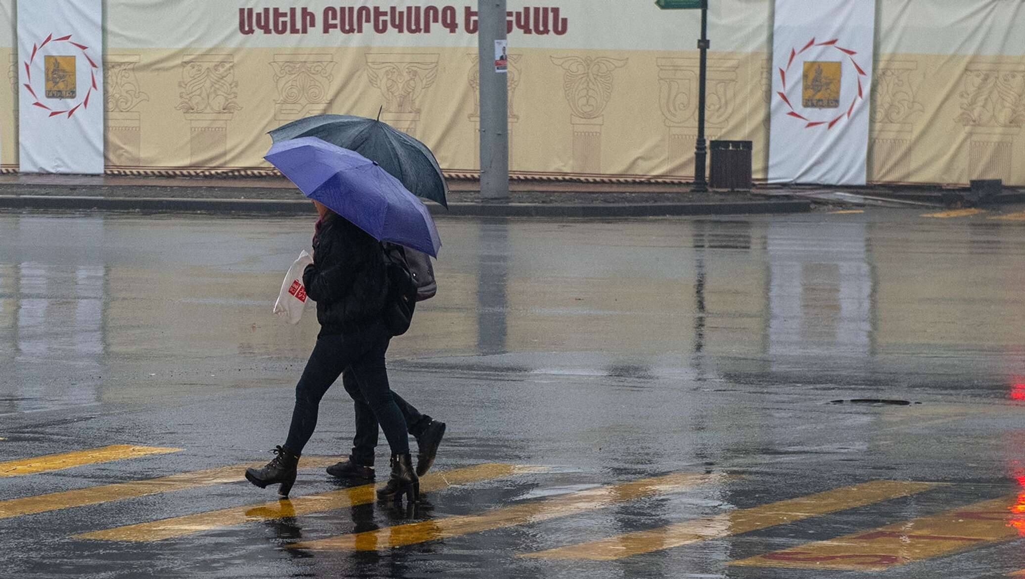 Осадки 10 февраля. Дождь в Армении.