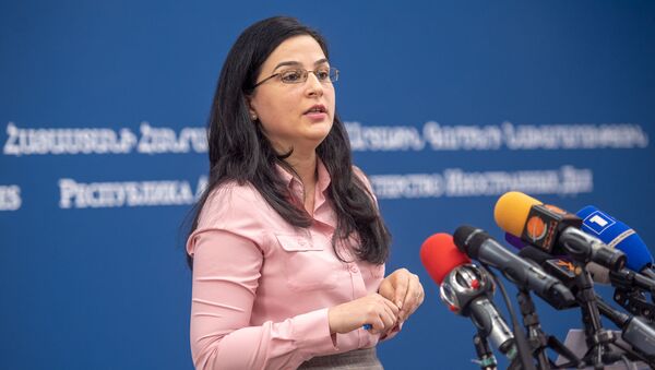 Пресс-конференция спикера МИД Армении Анны Нагдалян (20 декабря 2018). Еревaн - Sputnik Армения