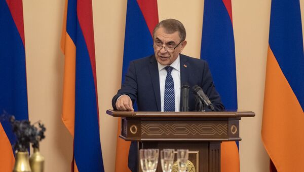 Ара Баблоян на приеме для прессы (11 января 2019). Еревaн - Sputnik Армения