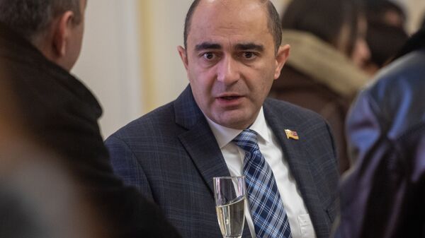 Эдмон Марукян во время приема для прессы (11 января 2019). Еревaн - Sputnik Армения