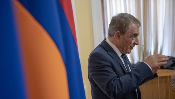 Ара Баблоян на приеме для прессы (11 января 2019). Еревaн - Sputnik Армения