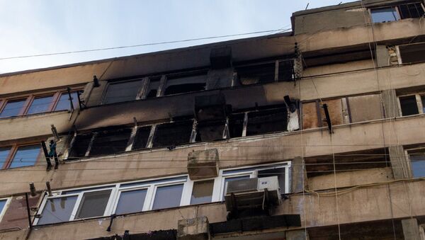Пожар в жилом доме по адресу ул. Вардананц, 5а - Sputnik Արմենիա