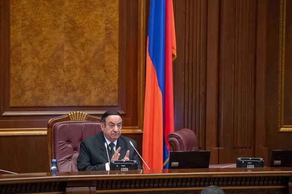 Князь Гасанов на первом заседании Парламента Армении 7-го созыва (14 января 2019). Еревaн - Sputnik Армения