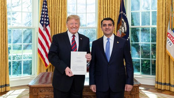 Посол Армении в США Варужан Нерсисян встретился с президентом Дональдом Трампом (11 января 2019). Вашингтон - Sputnik Армения