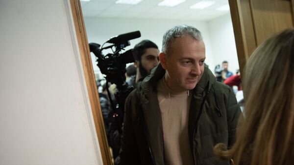 Российско-израильский блогер Александр Лапшин перед началом пресс-конференции (22 января 2019). Еревaн - Sputnik Արմենիա