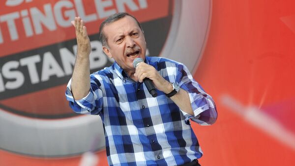 Выступление Реджепа Тайипа Эрдогана перед сторонниками во время митинга (16 июня 2013). Стамбул - Sputnik Արմենիա