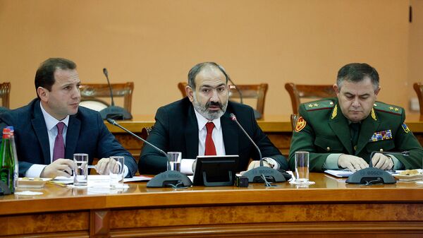 Премьер-министр Никол Пашинян посетил министерство обороны Армении (26 января 2019). Еревaн - Sputnik Армения