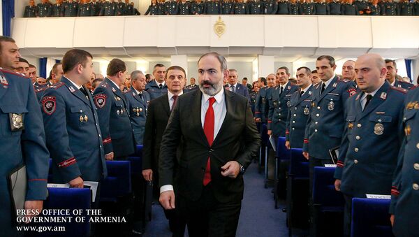 Премьер-министр Армении Никол Пашинян принял участие в расширенной коллегии полиции (26 января 2019). Еревaн - Sputnik Армения