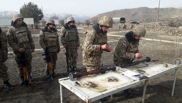 Военные учения армянских военнослужащих - Sputnik Армения