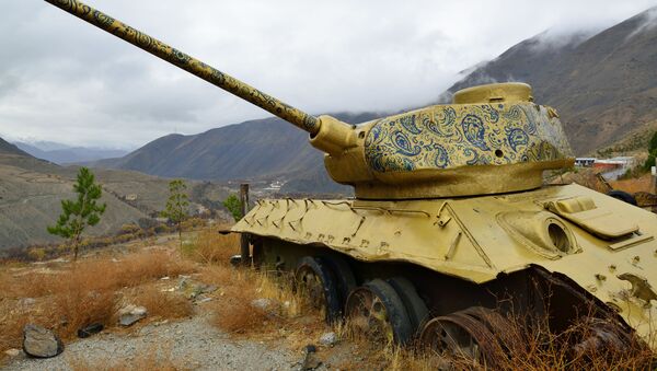 Советский танк в Панджшерском ущелье (Афганистан) - Sputnik Армения