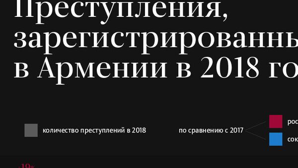 Преступления, зарегистрированные в Армении в 2018 году - Sputnik Армения