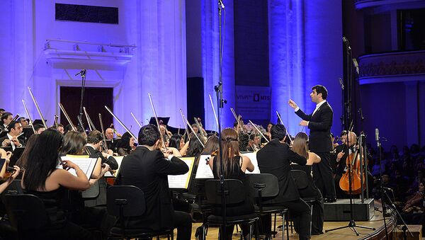 Концерт, посвященный 10-летнему юбилею Государственного молодежного оркестра Армении - Sputnik Армения