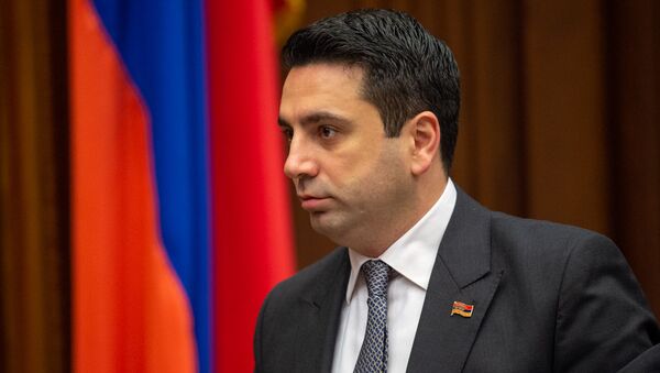 Вице-спикер Национального собрания Ален Симонян на пленарном заседании Парламента Армении (5 марта 2019). Еревaн - Sputnik Արմենիա