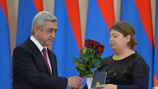 По случаю Дня армии в резиденции Президента РА состоялась торжественная церемония награждения - Sputnik Армения