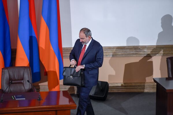 Пресс-конференция премьер-министра Никола Пашиняна (19 марта 2019). Еревaн - Sputnik Армения