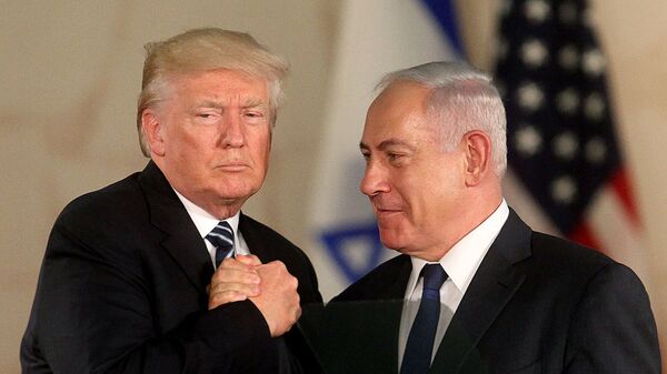Президент США Дональд Трамп и премьер-министр Израиля Биньямин Нетаньяху в Музее Израиля (23 мая 2017). Иерусалим - Sputnik Армения