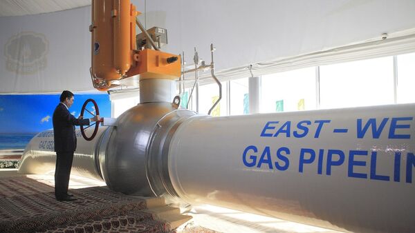 Гурбангулы Бердымухамедов дает запуск газопроводу Восток-Запад  - Sputnik Армения