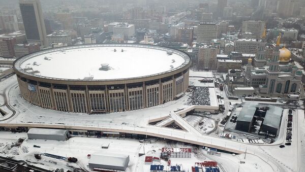 Закрытый на реконструкцию спортивный комплекс Олимпийский (4 марта 2019). Москвa - Sputnik Армения