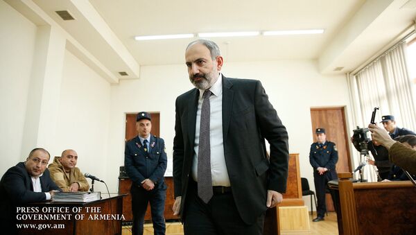 Премьер-министр Никол Пашинян посетил суд общей юрисдикции административного района Шенгавит в качестве свидетеля и дал показания по делу от 31 марта 2017 года (3 апреля 2019). Еревaн - Sputnik Армения