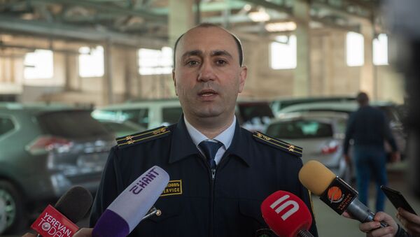 Начальник Араратского таможенного терминала Комитета госдоходов Армении Карен Бабаян - Sputnik Армения