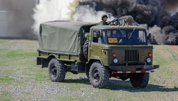 Масштабные учения Объединенной армяно-российской группировки войск (12 апреля 2019). Полигон им. Маршала Баграмяна - Sputnik Армения