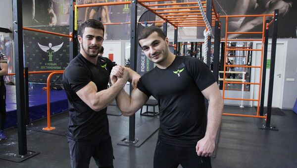 Армянские спортсмены Манвел Мамоян и Аарон Вирабян - Sputnik Армения