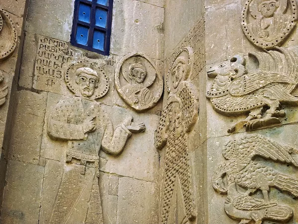 Հարթաքանդակ Սուրբ Խաչ եկեղեցու վրա Աղթամար կղզում - Sputnik Արմենիա