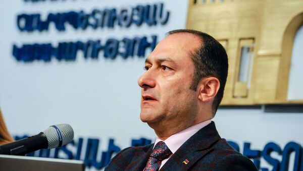 Министр юстиции Артак Зейналян на пресс-конференции (29 апреля 2019). Еревaн - Sputnik Армения