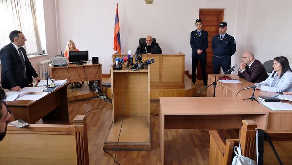Судебное заседание по делу генерала Манвела Григоряна и его супруги Назик Амирян (2 мая 2019). Еревaн - Sputnik Армения