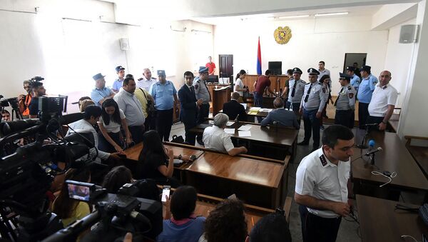 Зал суда перед началом судебного заседания по делу 1 марта (16 мая 2019). Еревaн - Sputnik Армения