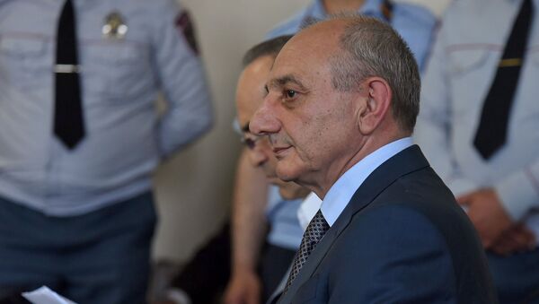 Президент Карабаха Бако Саакян на заседании суда по делу 1 марта (16 мая 2019). Еревaн - Sputnik Армения