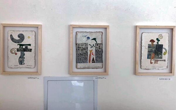 Выставка совместных работ профессора Кунито Нагаоки и графической группы Werk-statt'n'Gyumri Книжное искусство и калиграфия в Японии - Sputnik Армения