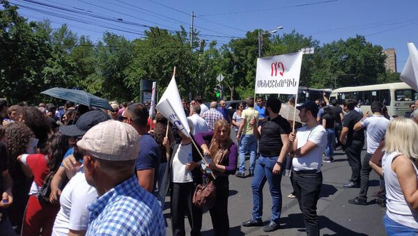 Акция протеста у здания парламента (29 мая 2019). Еревaн - Sputnik Армения