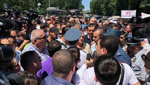 Акция протеста у здания парламента (29 мая 2019). Еревaн - Sputnik Армения