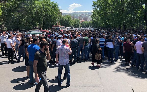 Բողոքի ցույց Երևանում - Sputnik Արմենիա