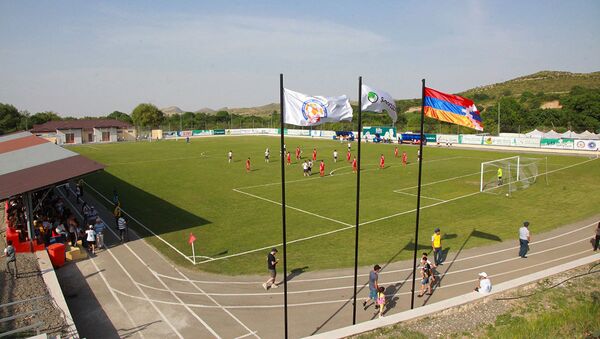 Футбольный матч ConIFA между сборными Южной Осетии и Чамерия (6 июня 2019). Аскеран - Sputnik Արմենիա