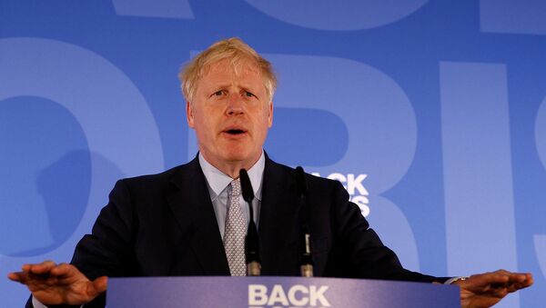 Выступление кандидата в лидеры Консервативной партии Борис Джонсон во время запуска его кампании (12 июня 2019). Лондон - Sputnik Армения