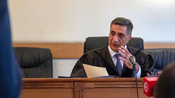Судья Армен Даниелян на судебном заседании по делу 1 марта (14 июня 2019). Еревaн - Sputnik Армения
