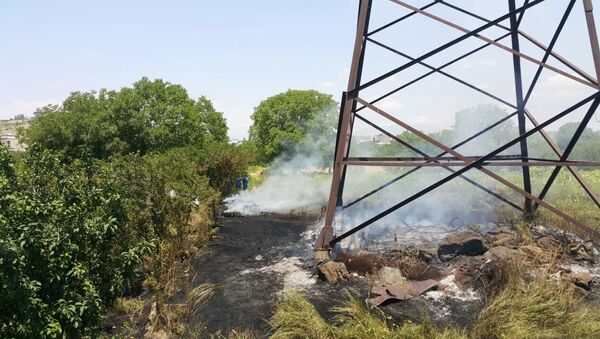 Пожар в садах возле проспекта Исакова - Sputnik Արմենիա