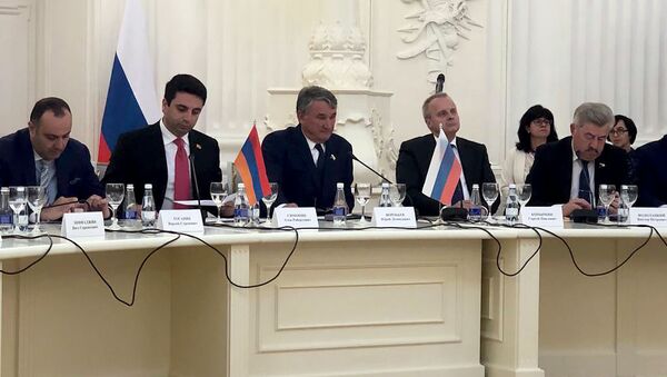 31-е заседание Межпарламентской комиссии по сотрудничеству Федерального Собрания России и Национального Собрания Армении (28 июня 2019). Москвa - Sputnik Արմենիա