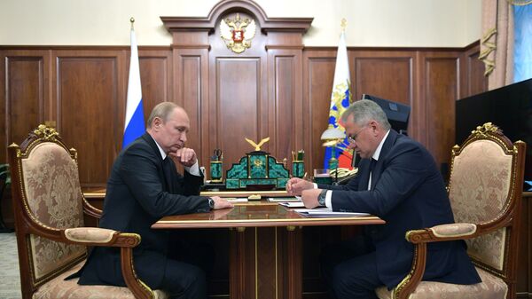 Президент РФ В. Путин встретился с министром обороны РФ C. Шойгу - Sputnik Армения