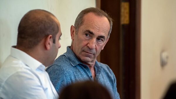 Роберт Кочарян на заседании суда по вопросу частичного снятия ареста с его имущества (24 июля 2019). Еревaн - Sputnik Армения