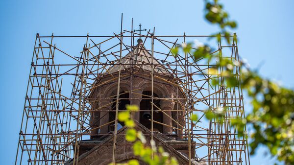 Реставрационные работы в Эчмиадзинском кафедральном соборе - Sputnik Արմենիա