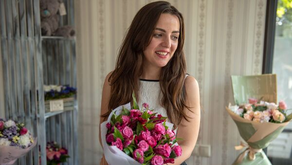 Владелица цветочного магазина Мариам Мартиросян - Sputnik Արմենիա