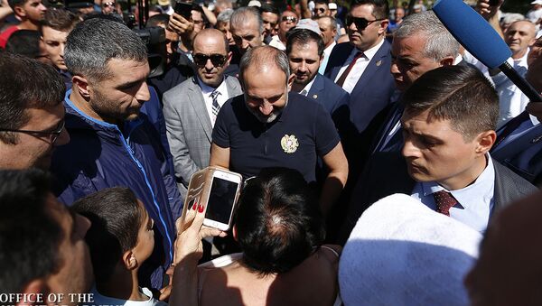 Премьер-министр Армении Никол Пашинян в Джермуке (23.08.2019) - Sputnik Արմենիա