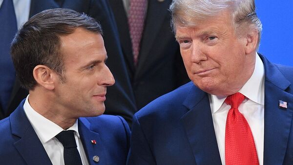 Президенты Франции и США Эммануэль Макрон и Дональд Трамп - Sputnik Армения
