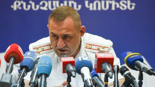 Глава следственной группы по делу Амулсара Юра Иванян на пресс-конференции (26 августа 2019). Еревaн - Sputnik Армения