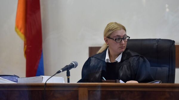 Судья Анна Данибекян на судебном заседании по делу 1 марта (12 сентября 2019). Еревaн - Sputnik Армения